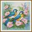 Oiseaux en fleurs