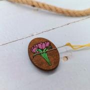 Needle Nanny - Fleurs rose