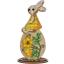 Lapin de Pâques avec des fleurs
