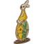 Lapin de Pâques avec des fleurs