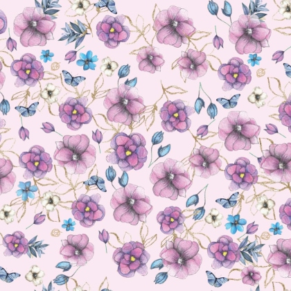 Blossoms and Birdies - Shades of Pink