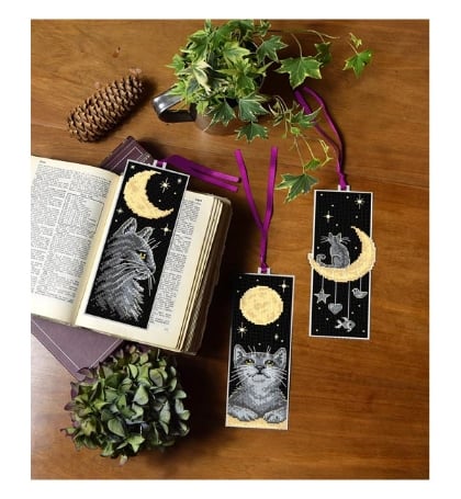 Marque-pages - Les chats la nuit (3)