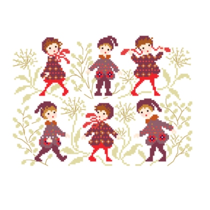 Enfants manteaux jacquard rouge !