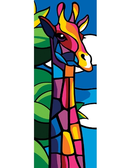 Girafe colorée