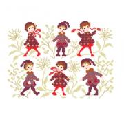 Enfants manteaux jacquard rouge !