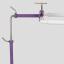 Support en acier inoxydable pour cadre – Violet