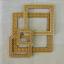 Cadre de broderie avec aimants PM-019 Chêne - 19x19