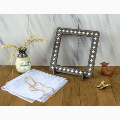 Cadre de broderie avec aimants PM-019 Wengé - 19x19