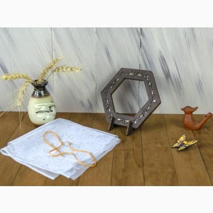 Cadre de broderie avec aimants PM-018 Wengé -14x16