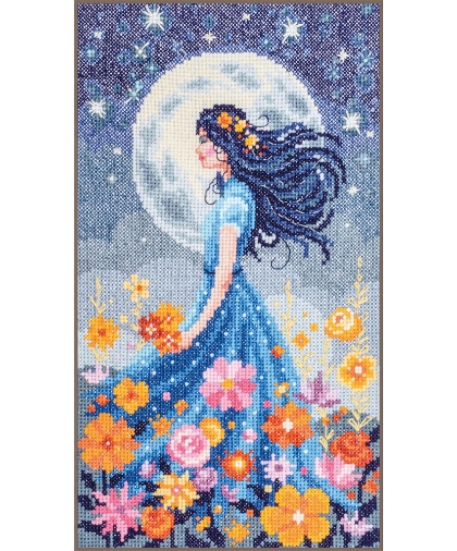 Fille avec la lune