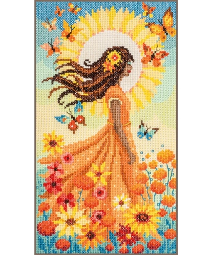 Fille avec le soleil