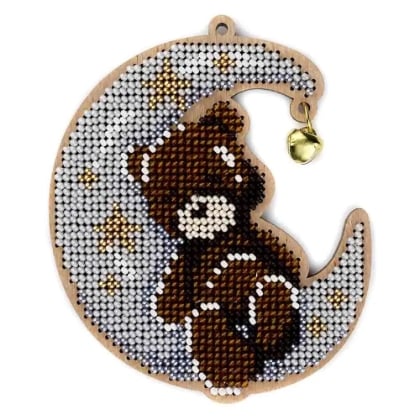 Rêves sous la lune - ours brun