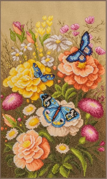Jardin de papillons mystique