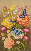 Jardin de papillons mystique