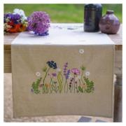 Chemin de table - Splendeur du jardin lilas