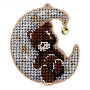 Rêves sous la lune - ours brun