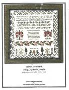 Harriet Silvey 1838 Holly Border Sampler