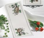 Chemin de table - Famille de hiboux