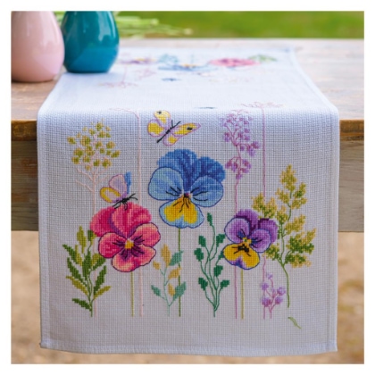 Chemin de Table - Violettes - Aida