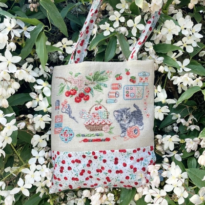 Sac « Cerisette et bobinette » - Lin