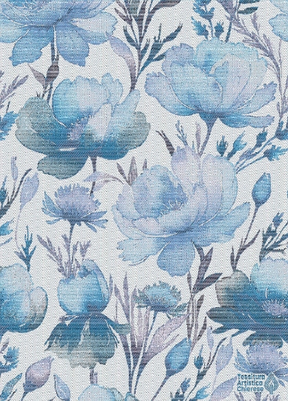 Serviette - Giulia - Bleu - NO Aida