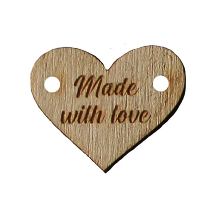 Étiquettes en bois – Made with Love (10)