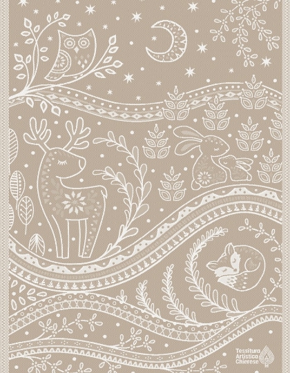 Serviette - Incanto - Ecru Lurex - NO Aida