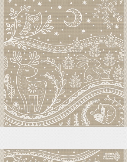 Serviette - Incanto - Ecru Lurex