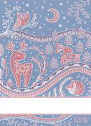 Serviette - Incanto - Bleu-Rouge