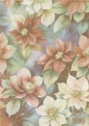 Serviette - Fiori di Natale - Or-Multicolor Lurex - NO Aida