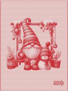 Serviette - Eldrin - Rouge - NO Aida