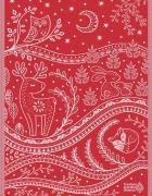 Serviette - Incanto - Rouge Lurex - NO Aida
