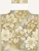 Tablier - Fiori di Natale - Or-Ecru Lurex