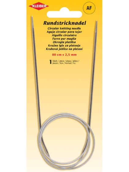 Aiguilles à tricoter circulaires – 80 cm x 2,5 mm