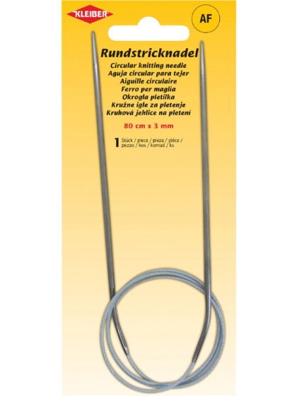 Aiguilles à tricoter circulaires – 80 cm x 3 mm