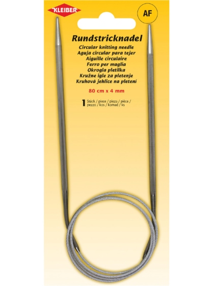 Aiguilles à tricoter circulaires – 80 cm x 4 mm