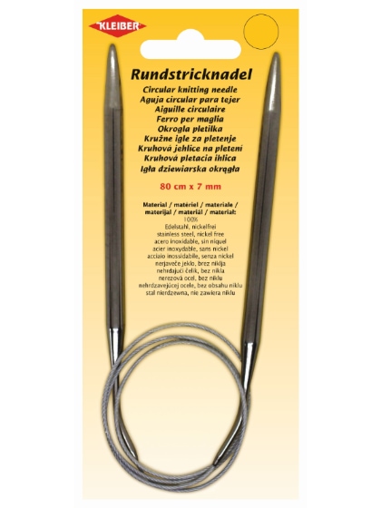 Aiguilles à tricoter circulaires – 80 cm x 7 mm