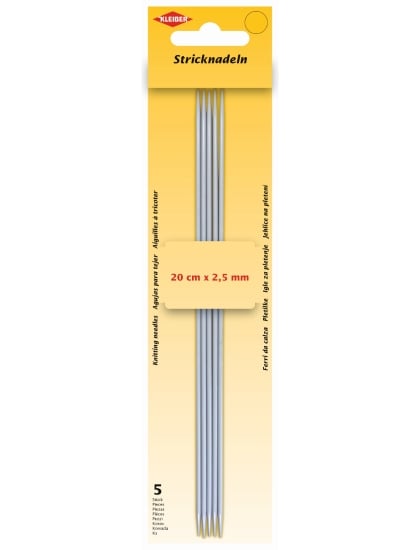 Aiguilles à tricoter à double pointe 2,5 mm