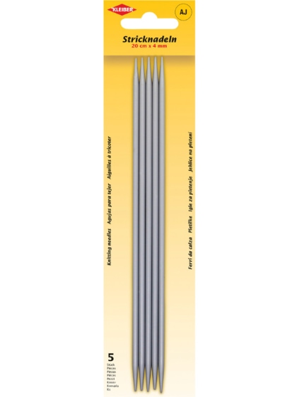 Aiguilles à tricoter à double pointe 4 mm