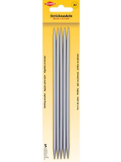 Aiguilles à tricoter à double pointe 4,5 mm
