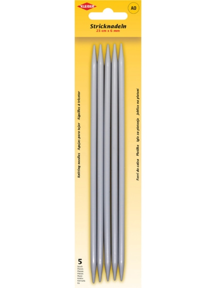 Aiguilles à tricoter à double pointe 6 mm