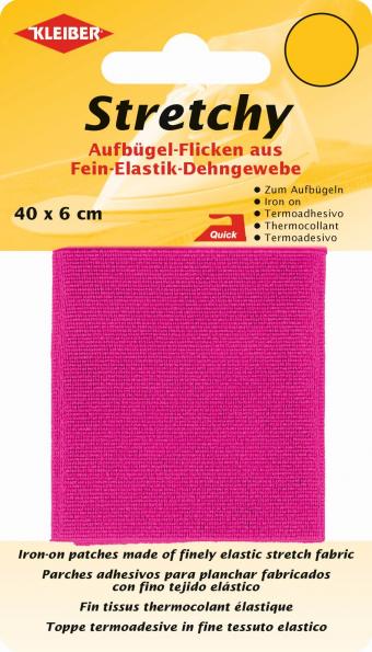 Tissu thermocollant extensible - Rose