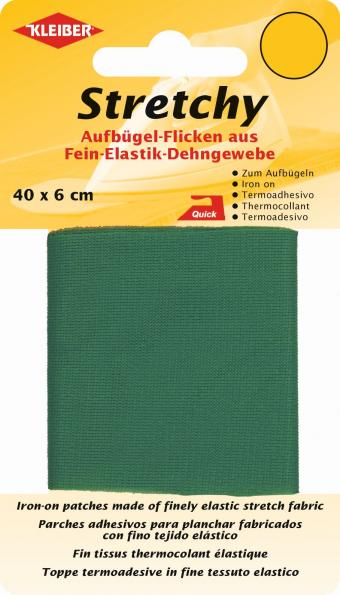 Tissu thermocollant extensible - Vert