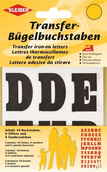 Lettres thermocollantes à transférer - Noir