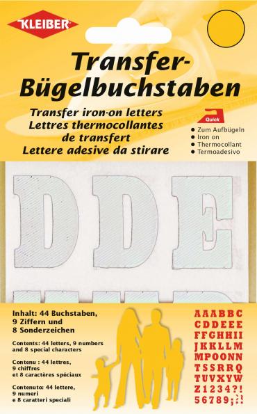 Lettres thermocollantes à transférer - Blanc