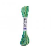 Fil pour Sashiko Vert multicolor
