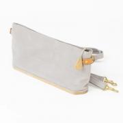 Sac de Rangement avec Base en Bois - Gris clair