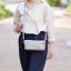 Sac de Rangement avec Base en Bois - Gris clair