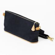 Sac de Rangement avec Base en Bois - Noir