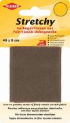 Tissu thermocollant extensible - Marron